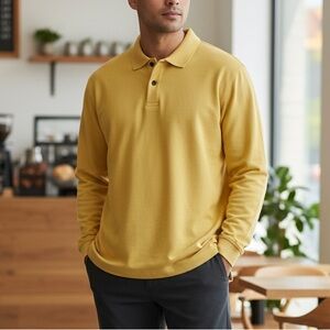 L.L. Bean Yellow Polo Shirt
